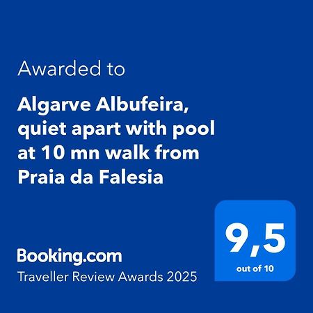 Algarve Albufeira, Quiet Apart With Pool At 10 Mn Walk From Praia Da Falesia Olhos de Agua  Eksteriør billede